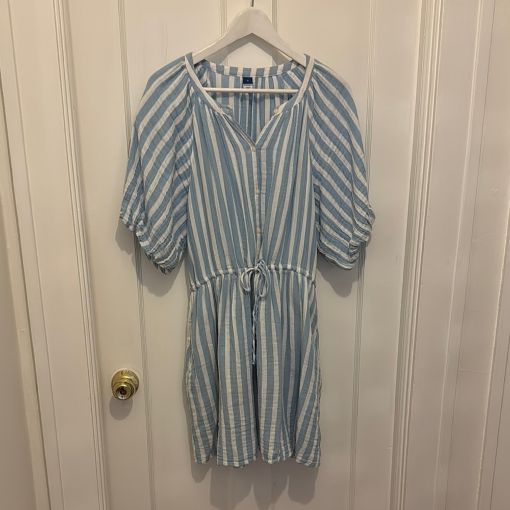 Old Navy Striped Button-Up Dress
